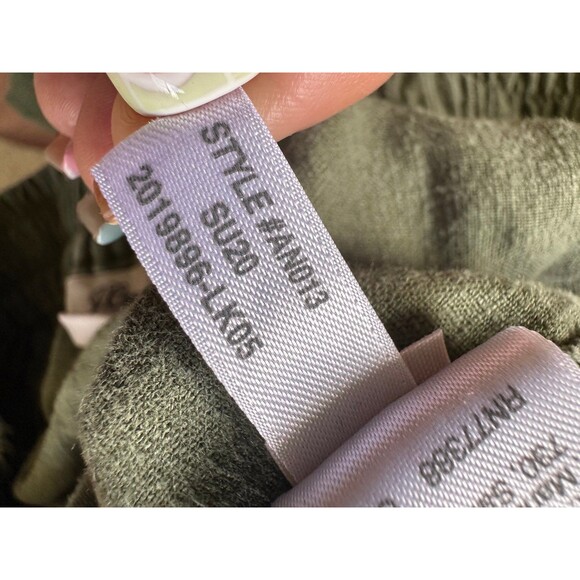 J. Crew Women's Essential Linen Blend Tie Waist Seaside Pull On Crop Pants XS - Picture 9 of 9